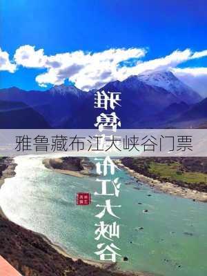 雅鲁藏布江大峡谷门票