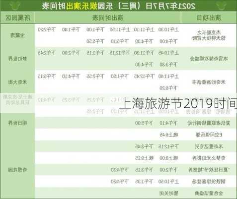 上海旅游节2019时间