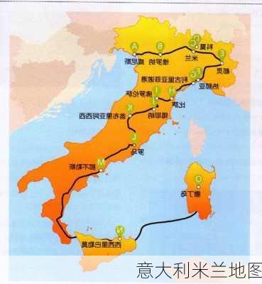 意大利米兰地图