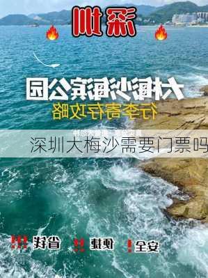 深圳大梅沙需要门票吗