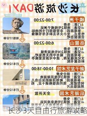 长沙3天自由行旅游攻略