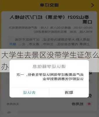 大学生去景区没带学生证怎么办