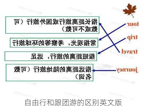 自由行和跟团游的区别英文版