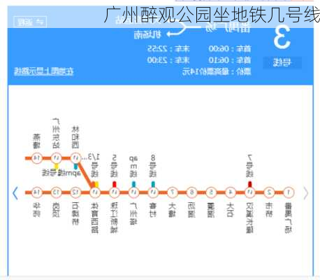 广州醉观公园坐地铁几号线