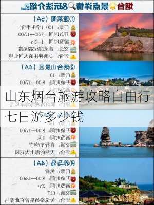 山东烟台旅游攻略自由行七日游多少钱