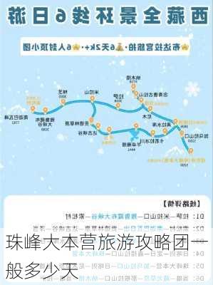 珠峰大本营旅游攻略团一般多少天