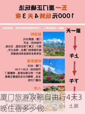 厦门旅游攻略自由行4天3晚住宿多少钱