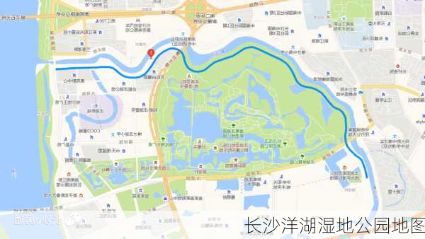 长沙洋湖湿地公园地图