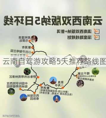 云南自驾游攻略5天推荐路线图