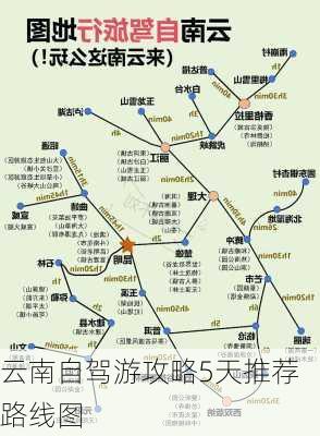 云南自驾游攻略5天推荐路线图