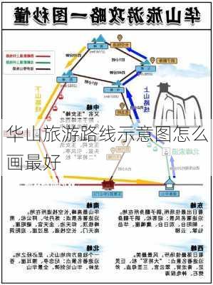 华山旅游路线示意图怎么画最好