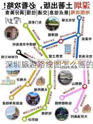 深圳旅游路线图怎么画的