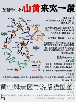 黄山风景区导游路线图图片