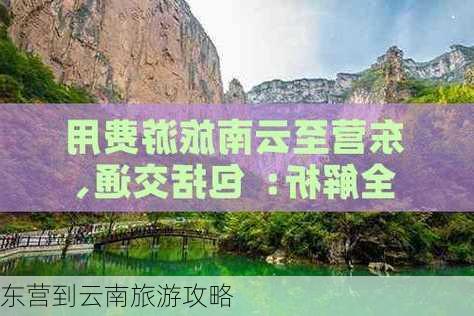 东营到云南旅游攻略