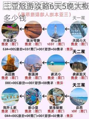 三亚旅游攻略6天5晚大概多少钱