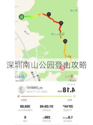 深圳南山公园登山攻略